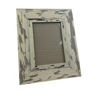 Distressed Wood Picture Frame 5x7 Rustic Farmhouse Shabby Chic Neutral